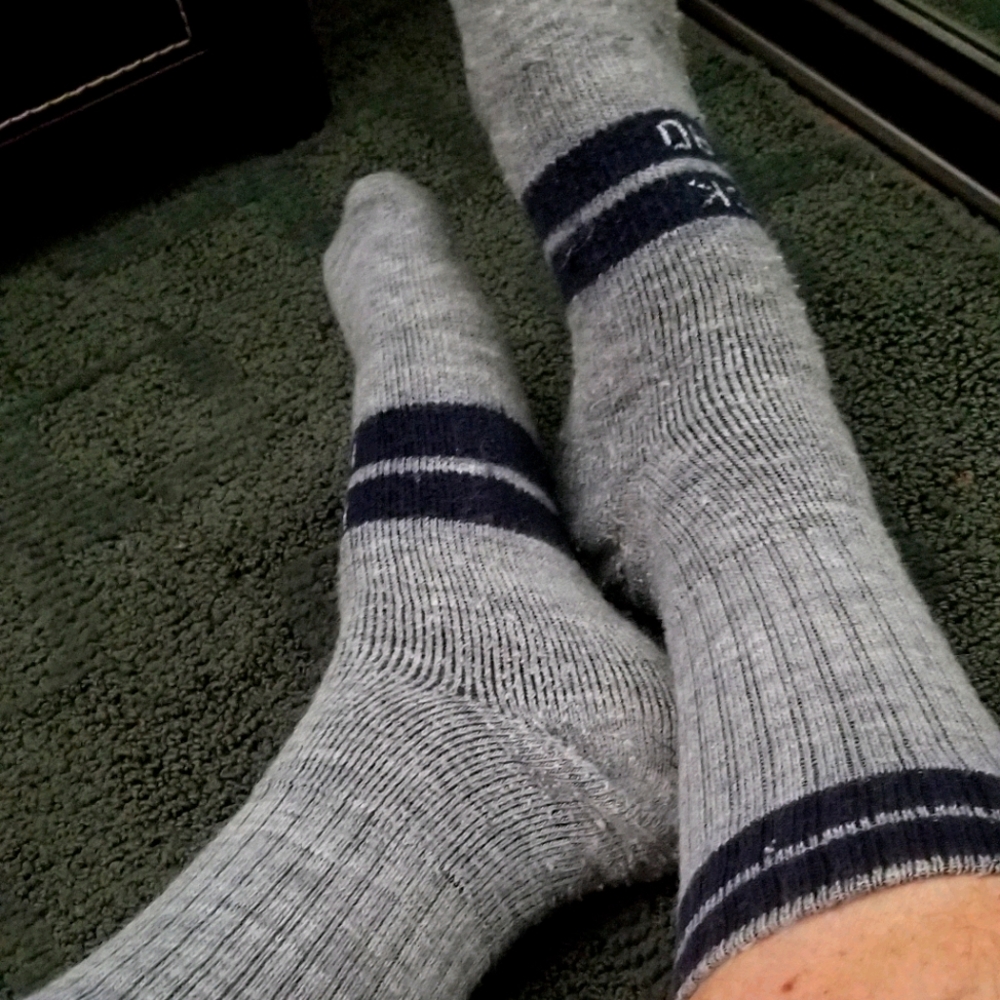 Heather grey athletic socks!